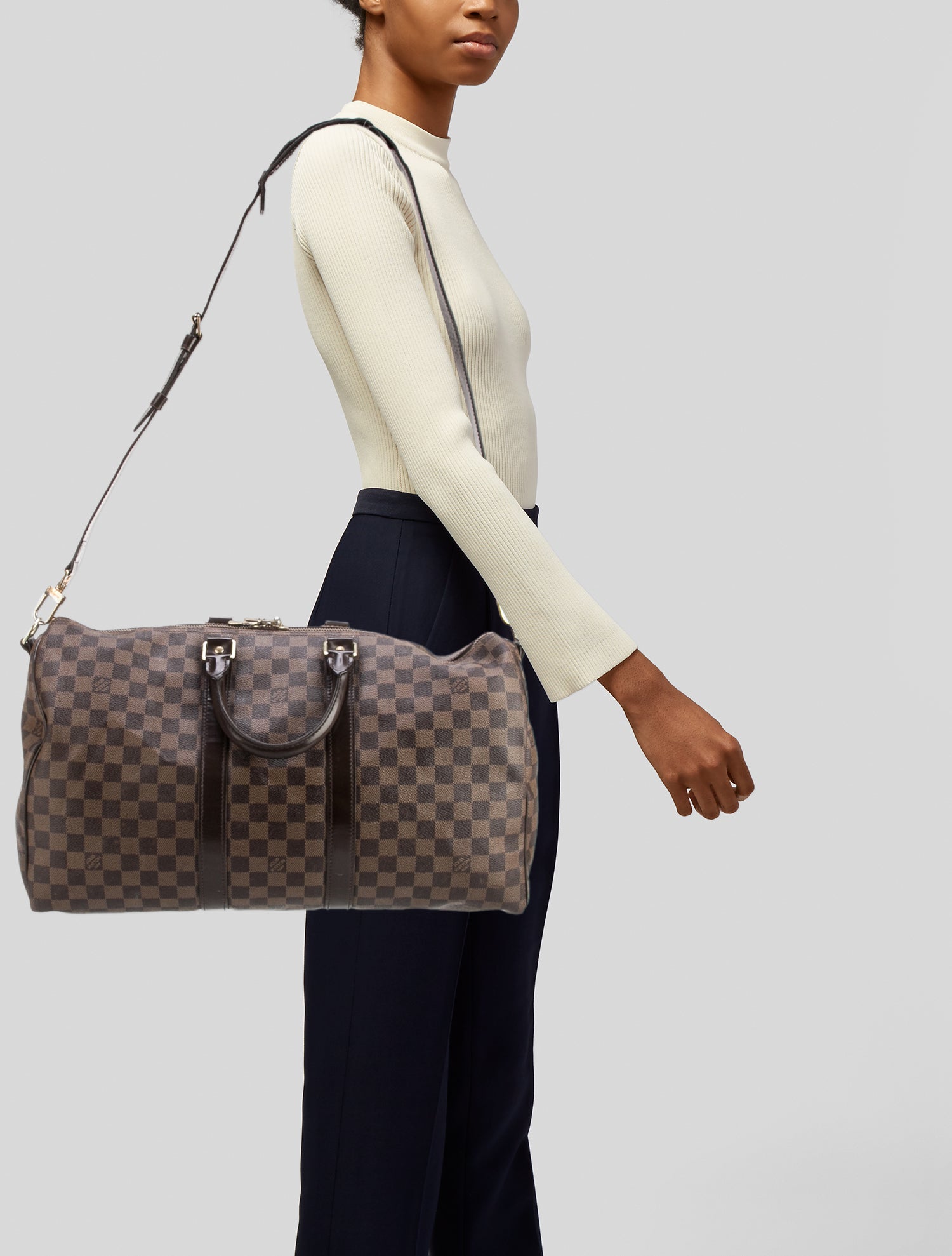 Louis Vuitton Damier Ebene Keepall Bandouliere 45