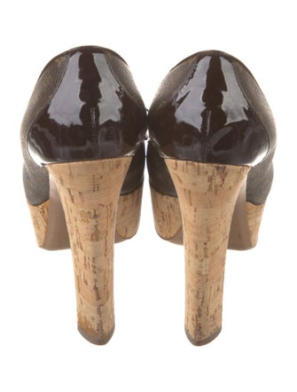 Louis Vuitton LV Monogram Bow Accents Pumps