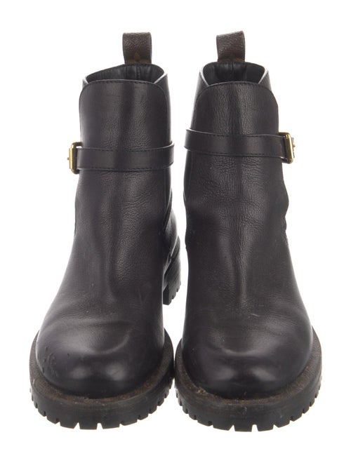 Louis Vuitton LV Monogram Leather Moto Boots