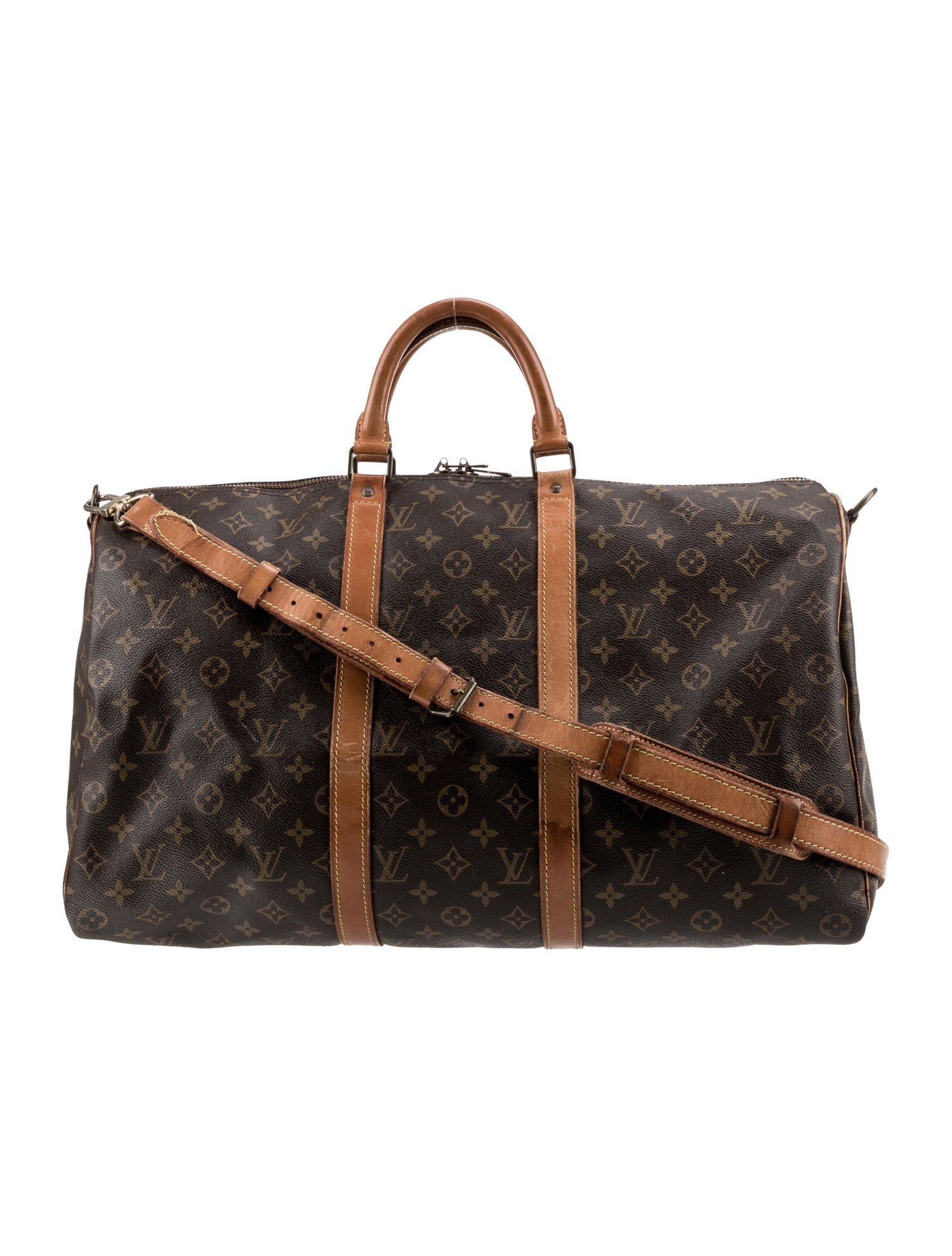 Louis Vuitton LV Monogram Keepall Bandouliere 50 Vintage