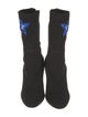 Louis Vuitton Graphic Print Embroidered Accent Sock Boots