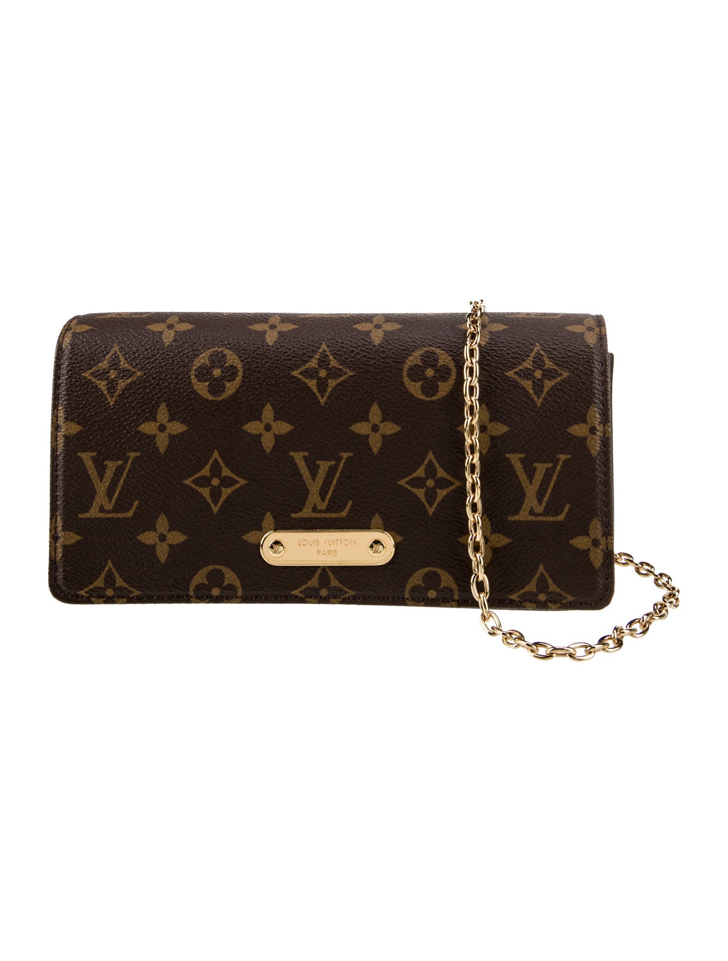 Louis Vuitton LV Monogram Lily Wallet on Chain