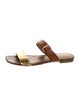Louis Vuitton LV Monogram Leather Slides