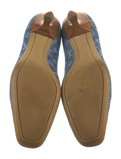 Louis Vuitton Monogram Pattern Denim Pumps
