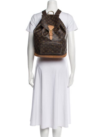 Louis Vuitton Coated Canvas Montsouris GM