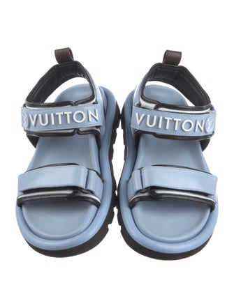 Louis Vuitton LV Monogram Leather Gladiator Sandals