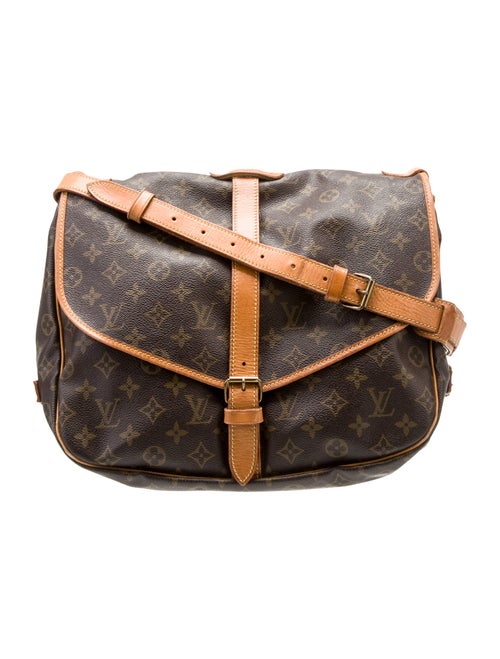 Louis Vuitton Coated Canvas Saumur 35