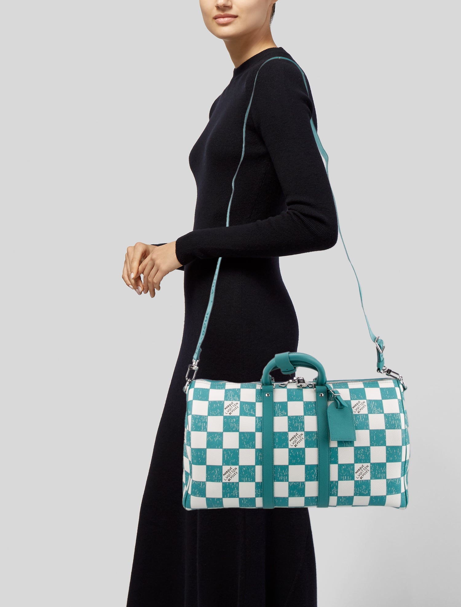 Louis Vuitton Leather Weekender Bag