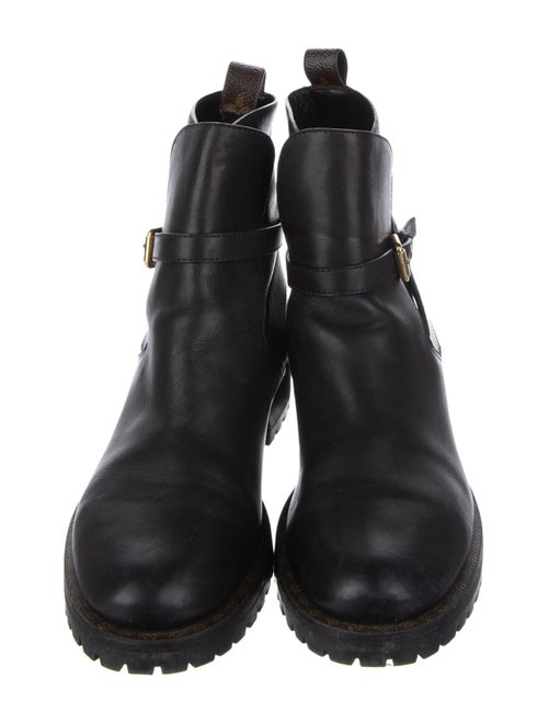 Louis Vuitton Leather Moto Boots