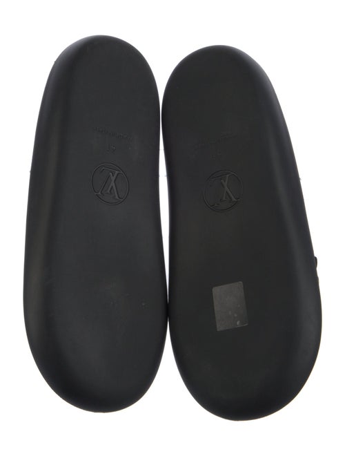 Louis Vuitton Patent Leather Studded Accents Slides