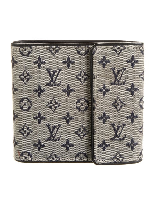 Louis Vuitton Monogram Mini Lin Pattern Canvas Porte-Billets Compact Wallet