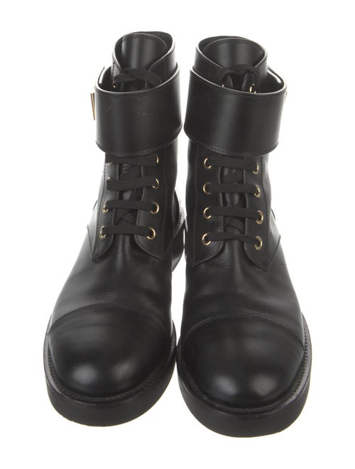 Louis Vuitton Leather Combat Boots