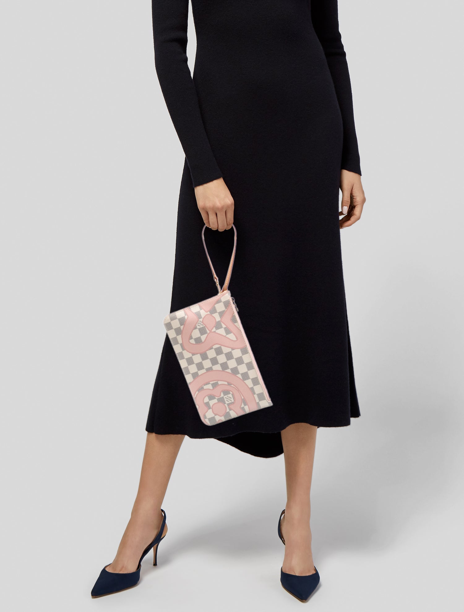 Louis Vuitton Damier Azur Tahitienne Neverfull Pouch