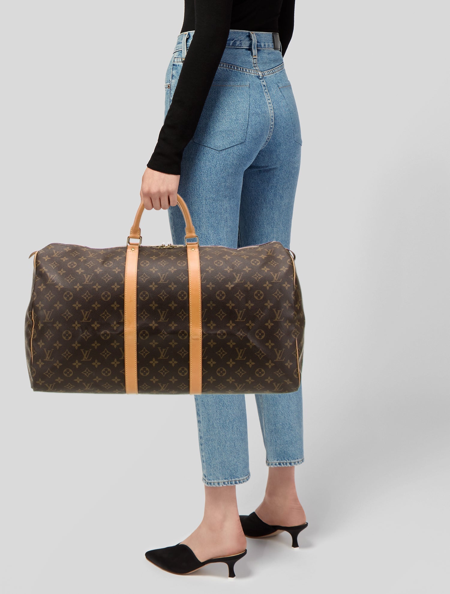 Louis Vuitton Monogram Keepall 55 Vintage