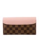 Louis Vuitton 2017 Damier Ebene Pattern Normandy Wallet