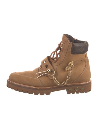 Louis Vuitton LV Monogram Suede Hiking Boots