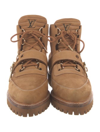 Louis Vuitton LV Monogram Suede Hiking Boots