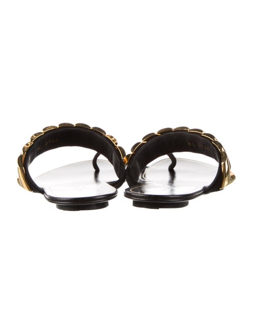 Louis Vuitton Leather Printed Slides