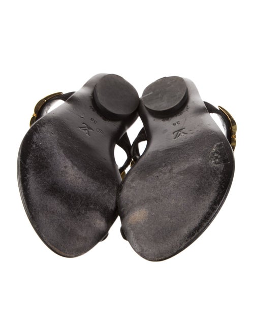 Louis Vuitton Leather Printed Slides