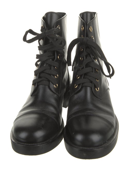 Louis Vuitton Leather Combat Boots