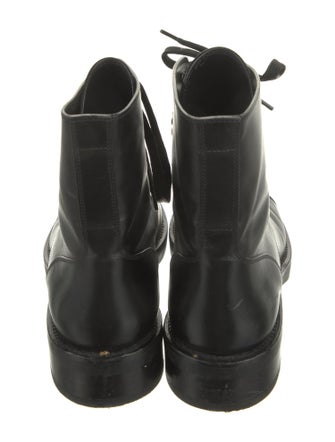 Louis Vuitton Leather Combat Boots