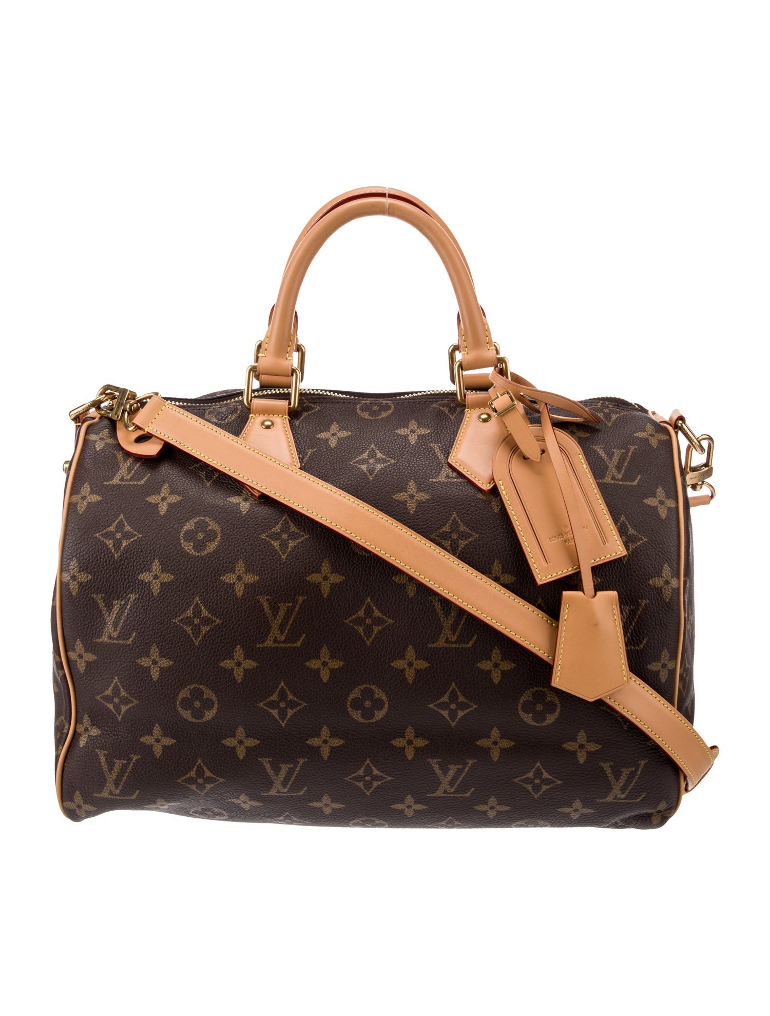 Louis Vuitton Speedy30 ハンドバッグ ブラウン LOUIS VUITTON Monogram Speedy 30 Mini Lin Brown Hand Bag
