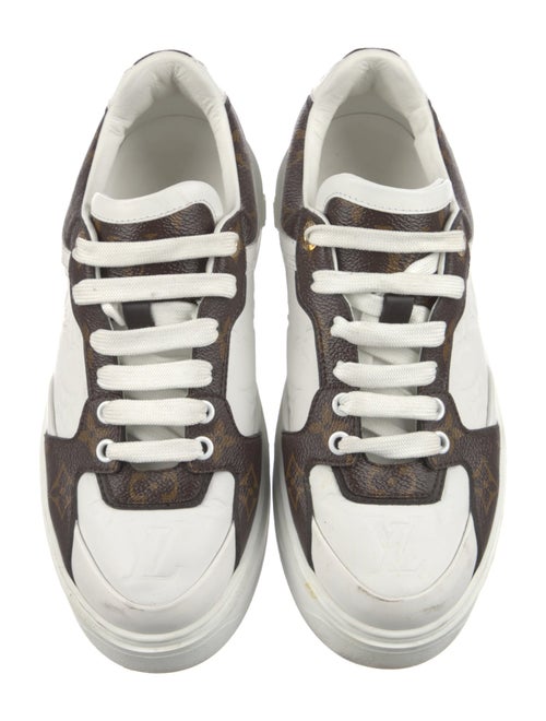 Louis Vuitton LV Monogram Embossed Leather Sneakers