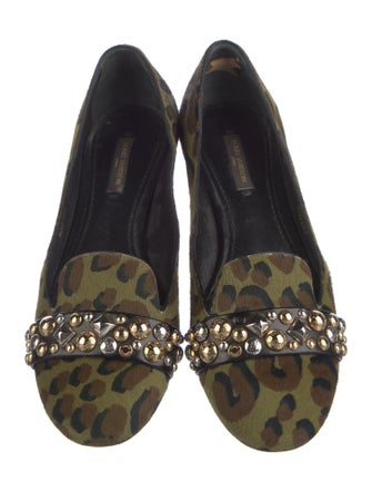 Louis Vuitton Ponyhair Animal Print Loafers