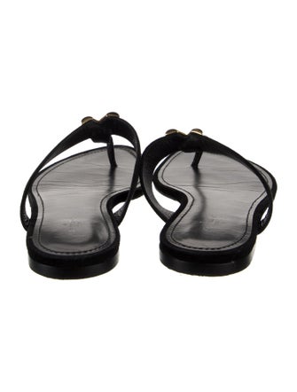 Louis Vuitton Suede Slides