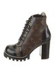 Louis Vuitton Printed Combat Boots