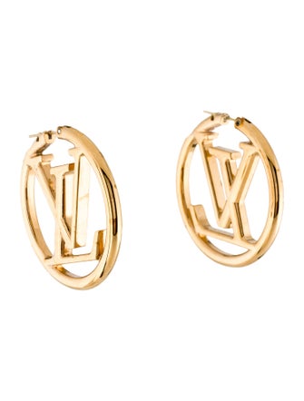 Louis Vuitton Louise GM Hoop Earrings