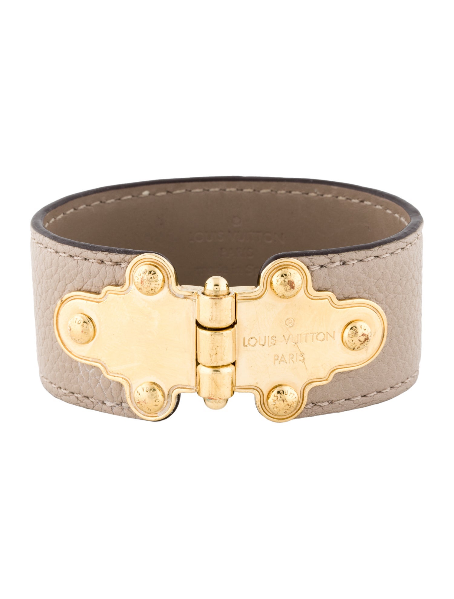 Louis Vuitton Leather Save It Bracelet