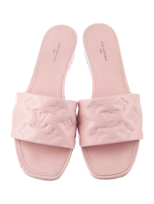 Louis Vuitton LV Monogram Leather Slides