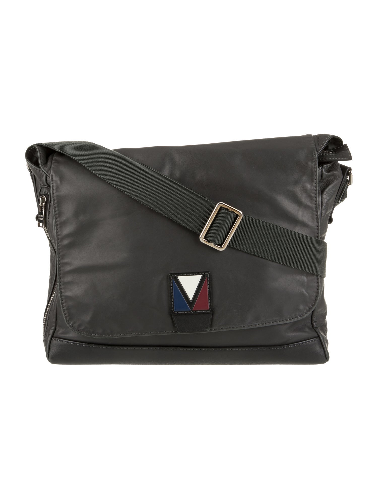 Louis Vuitton Leather Messenger Bag