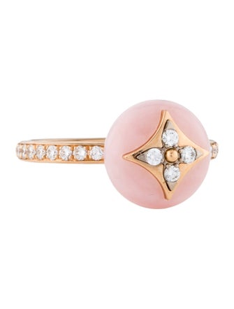 Louis Vuitton 18K Opal & Diamond Idylle Blossom Cocktail Ring