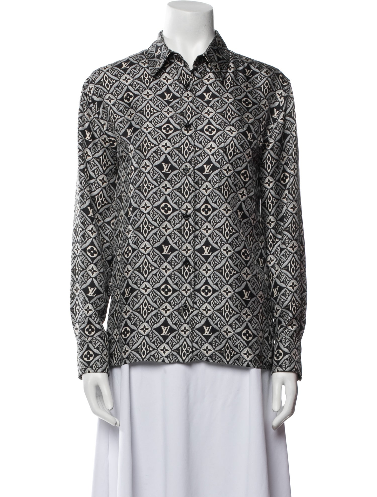 Louis Vuitton 2021 Printed Button-Up Top