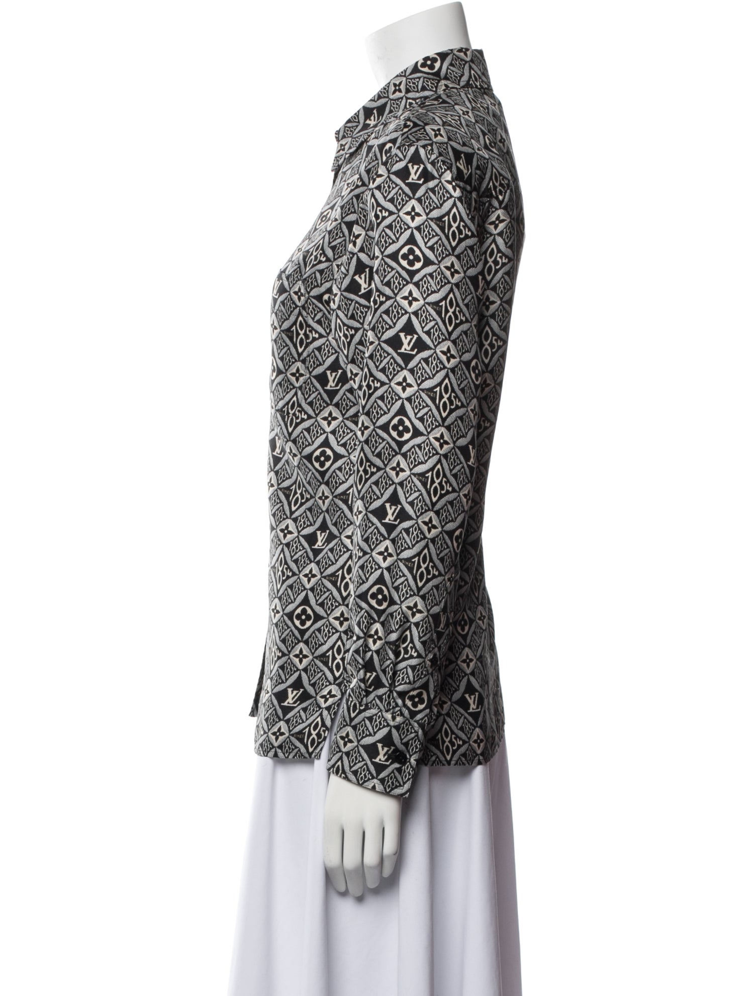 Louis Vuitton 2021 Printed Button-Up Top