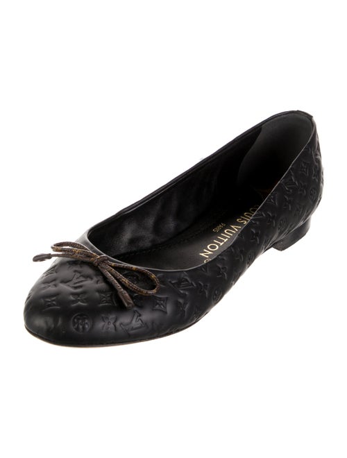 Louis Vuitton LV Monogram Embossed Leather Ballet Flats
