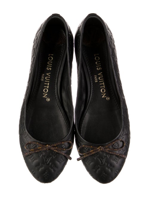 Louis Vuitton LV Monogram Embossed Leather Ballet Flats
