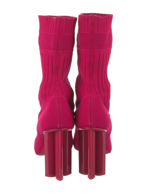 Louis Vuitton Embroidered Accent Sock Boots