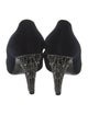 Louis Vuitton Velvet Fur Trim Pumps