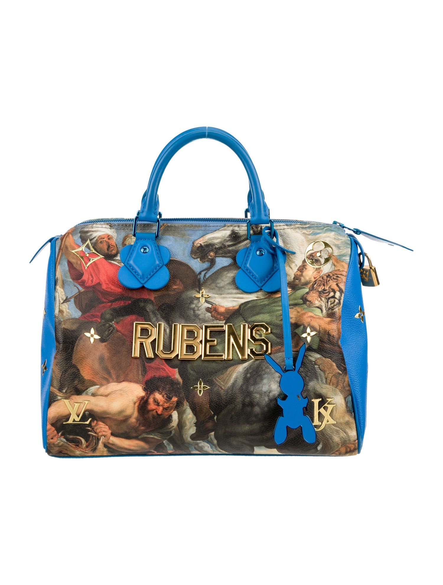 Louis Vuitton Leather Top Handle Bag 30