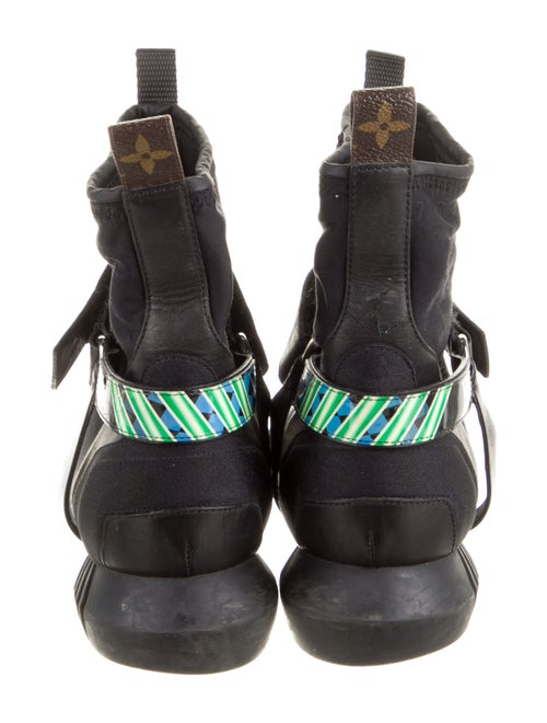 Louis Vuitton Neoprene Leather Trim Embellishment Boots