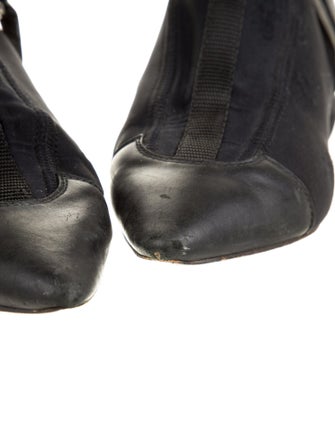 Louis Vuitton Neoprene Leather Trim Embellishment Boots