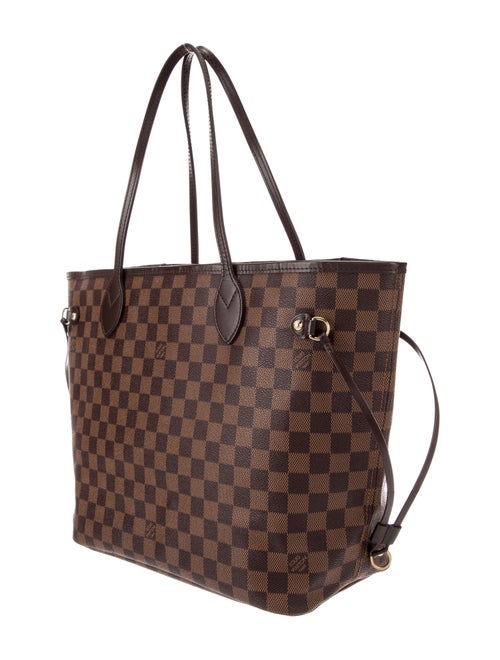 Louis Vuitton Damier Ebene Neverfull w/Pouch MM