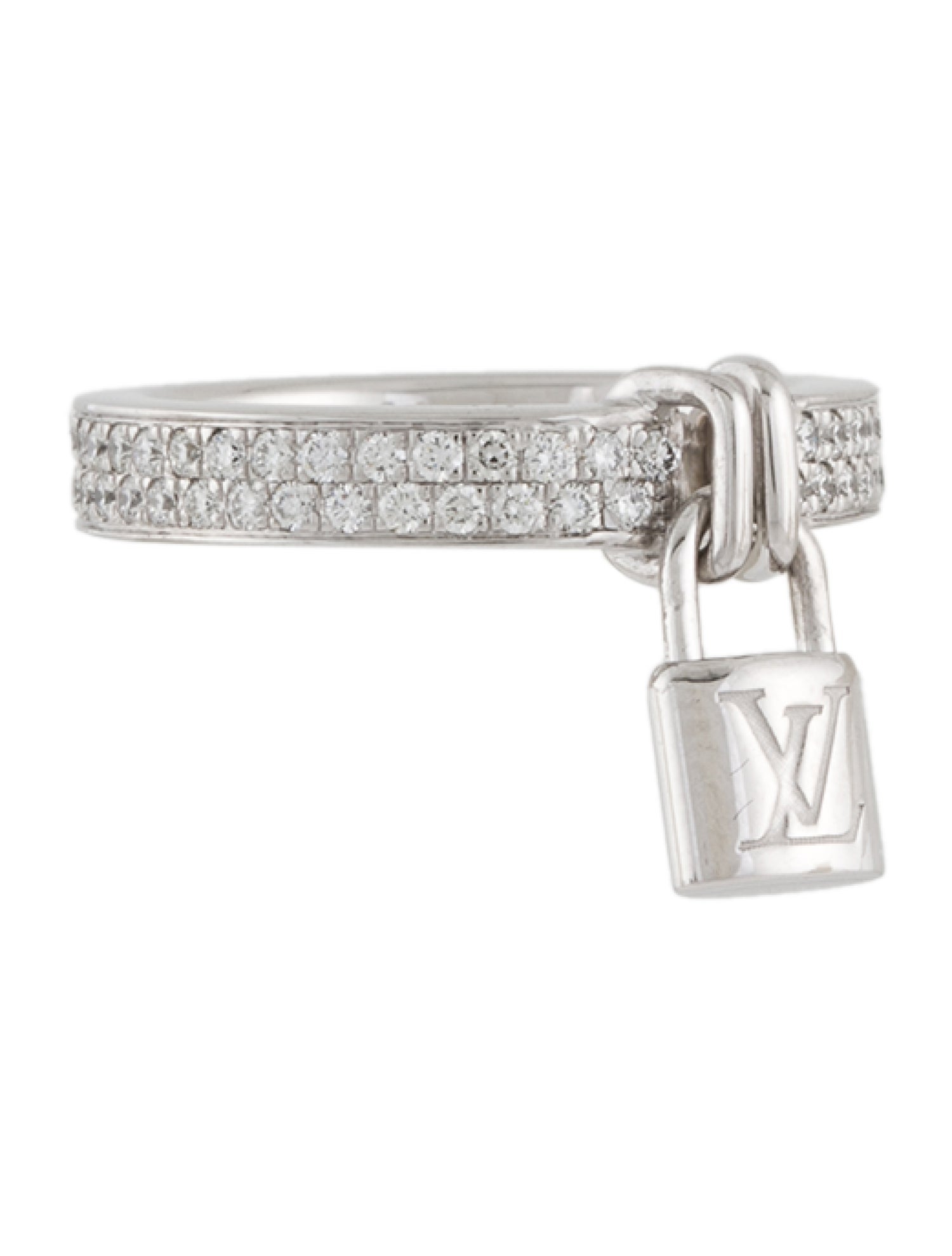 Louis Vuitton 18K Diamond Berg Lockit Band