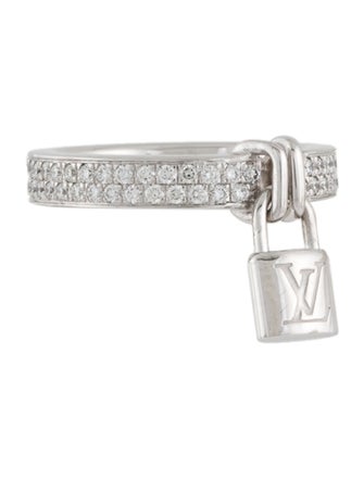 Louis Vuitton 18K Diamond Berg Lockit Band