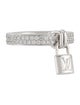 Louis Vuitton 18K Diamond Berg Lockit Band