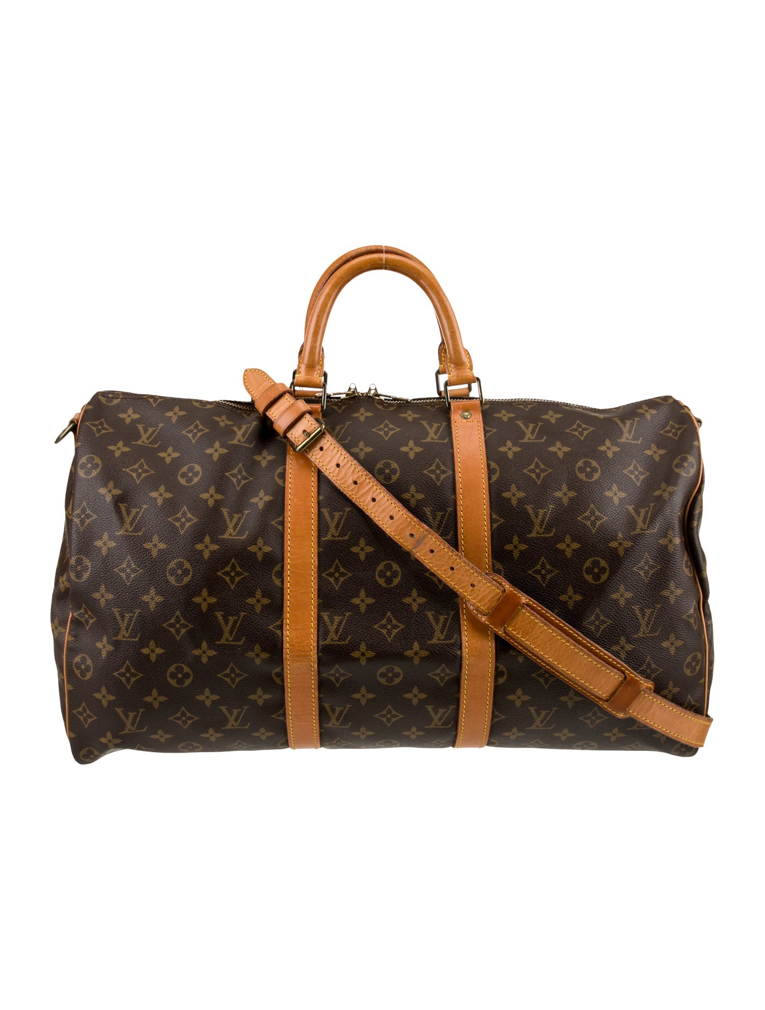Louis Vuitton LV Monogram Keepall Bandouliere 50 Vintage