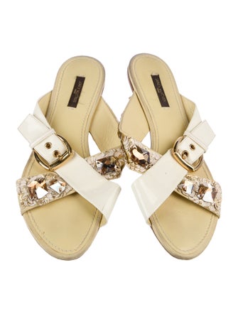 Louis Vuitton Patent Leather Slides